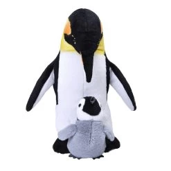 Wild Republic Pluche Keizers Pinguin Met Baby Knuffel 38 Cm Speelgoed
