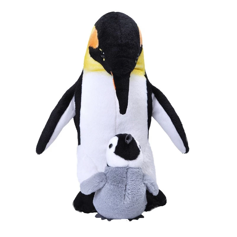 Wild Republic Pluche Keizers Pinguin Met Baby Knuffel 38 Cm Speelgoed 1 Wild Republic Pluche Keizers Pinguin Met Baby Knuffel 38 Cm Speelgoed
