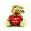 Pluche I Love You Luipaard Knuffel Bruin 14 Cm Speelgoed