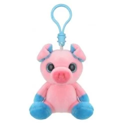 Pluche Mini Knuffel Varken Sleutelhanger 9 Cm