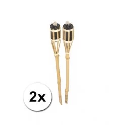 Bamboe Tuinfakkels Set Van 2