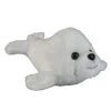 Pluche Knuffel Dieren Baby Zeehond Wit 12 Cm