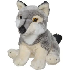 Wolven Speelgoed Artikelen Wolf Knuffelbeest Grijs 22 Cm
