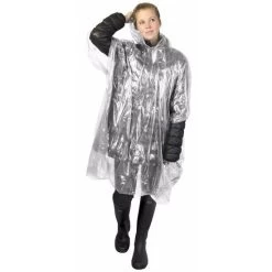 Transparante Poncho Met Capuchon Voor Volwassenen