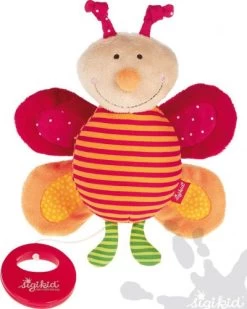 Sigikid Pluche Muziek Knuffel Vlinder 20 Cm